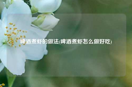 啤酒煮虾的做法(啤酒煮虾怎么做好吃)