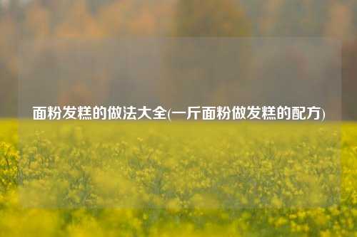 面粉发糕的做法大全(一斤面粉做发糕的配方)